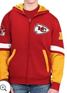 Kansas City Chiefs Officially Licensed NFL Hoodie Red & Yellow New In Bag